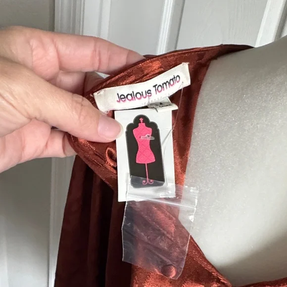 Jealous Tomato Rust Animal Print Blouse - Picture 8 of 14